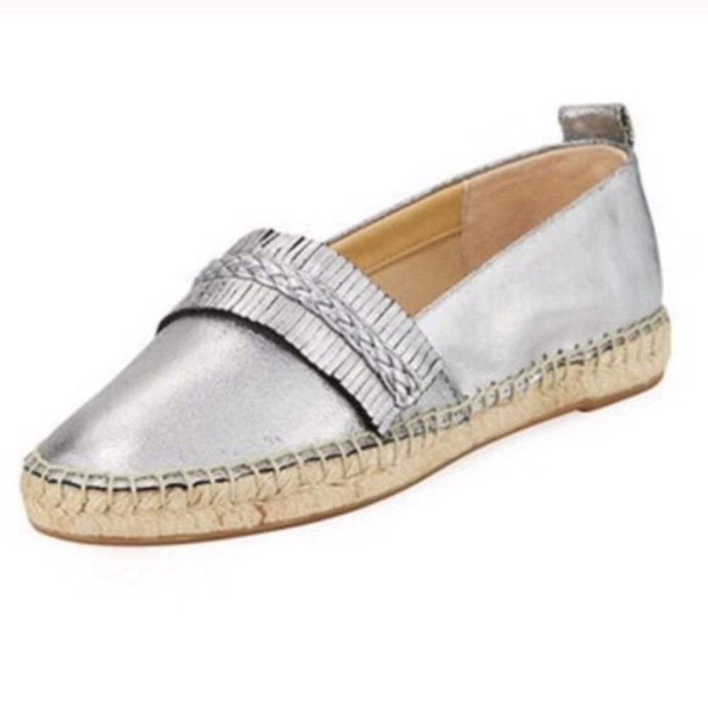 Splendid Jamie Espadrille Flat Metallic Grey 9